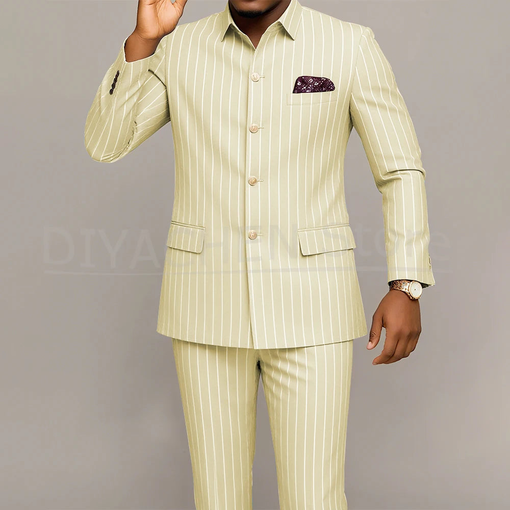 Costume Homme Slim Fit LAIDITYA – Simple Boutonnage, Style Smart Casual &amp; Sur-Mesure Artisanal