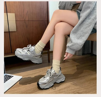 Sneakers Imperméables ROME YBQJOO 2025 – Confort Casual, Style Épuré &amp; Semelle Plat-Compensée