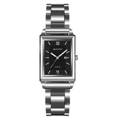 Top Brand Luxury Watches for Men Fashion Quartz Wristwatch Square Gold Stainless Steel Watch Band Business Clock Gold Watch