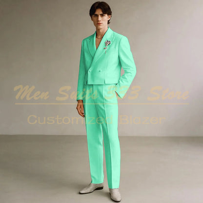 Costume Formel de Luxe KSDN – Double Boutonnage, Coupe Droite &amp; Sur-Mesure Premium