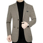 2026 Spring New Men's Blazer Business Casual Suit Jacket Middle Aged Male Fashion Office Wear Outerwear Top