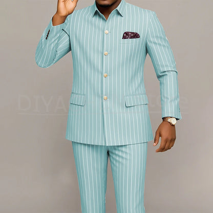 Costume Homme Slim Fit LAIDITYA – Simple Boutonnage, Style Smart Casual &amp; Sur-Mesure Artisanal