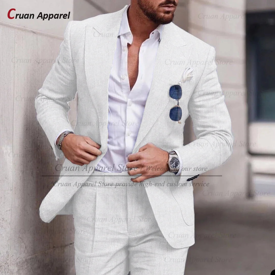Costume Décontracté – Style Estival &amp; Confort en Lin