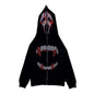 Y2K Rhinestones Zip Up Hoodies Men Gothic Long Sleeve Jackets Hoodies Fashion Streetwear Women Oversize Sweatshirt Men Clothing
