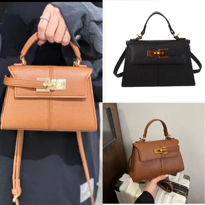 Brand Luxury Trapezoidal Clutch Bag Hardware Lock Design Square Bag Fashion Shoulder Handbag Crossbody Women Evening Clutches