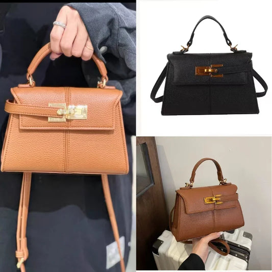 Brand Luxury Trapezoidal Clutch Bag Hardware Lock Design Square Bag Fashion Shoulder Handbag Crossbody Women Evening Clutches