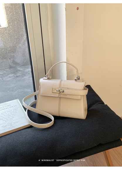 Elegant Versatile Ladies Crossbody Bag Handbag  Bag Fashionable Outgoing Small Handle Bag Commuting Style Detachable Strap
