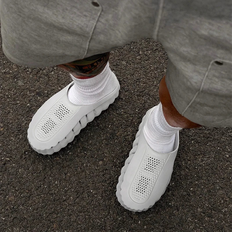 Men's Massage Slippers Indoor Outdoor Sandals Beach Comfortable Soft Slides Clogs Casual Shoes Men Women Home Summer Slippers