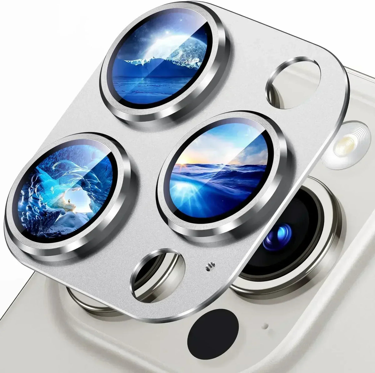 Titanium Black Metal Glass Camera Lens Screen Protector, Protection Cover For IPhone 15 Pro Max, 14 Plus, 13, 15 Pro, 14Pro