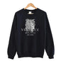 Men's autumn round neck sweatshirt set, luxurious printed simple casual sports set