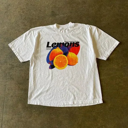 T-Shirt Court Géométrique Junior – Coupe Ample, Appliques &amp; Confort Coton Toutes Saisons