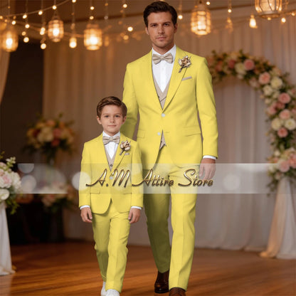 Costume de Mariage &amp; Banquet – Coupe Droite, Élégance Printemps-Automne (Origine France)