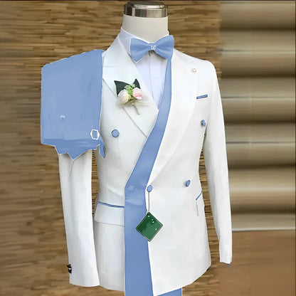 Costume de Mariage Ample Fnoexw – Style Formel, Confort Coton &amp; Braguette à Boutons