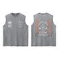 Darc Wolves Sport Vintage Washed Vest Tees Gym Bodybuilding Fitness Sleeveless T Shirts Basketball Workout Darcs Tank Tops