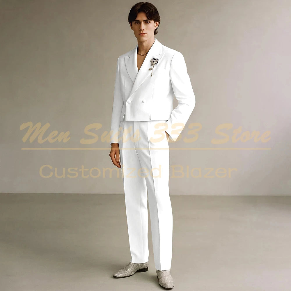 Costume Formel de Luxe KSDN – Double Boutonnage, Coupe Droite &amp; Sur-Mesure Premium