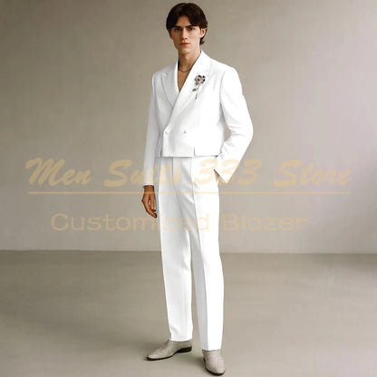 Costume Formel de Luxe KSDN – Double Boutonnage, Coupe Droite &amp; Sur-Mesure Premium