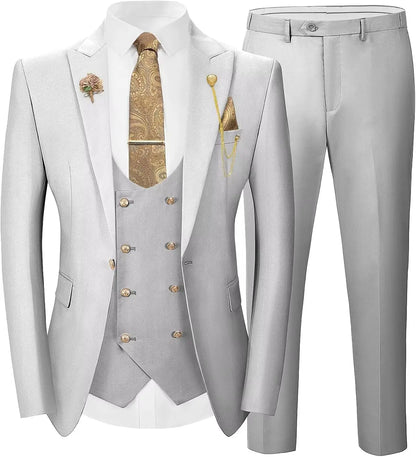 Costume de Mariage "Smart Casual" WSMDA – Simple Boutonnage, Coton &amp; Polyester Premium