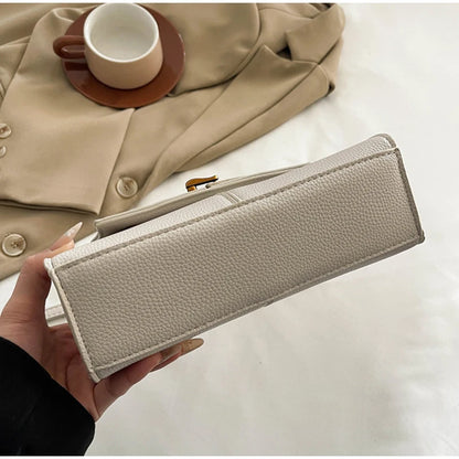 Brand Luxury Trapezoidal Clutch Bag Hardware Lock Design Square Bag Fashion Shoulder Handbag Crossbody Women Evening Clutches