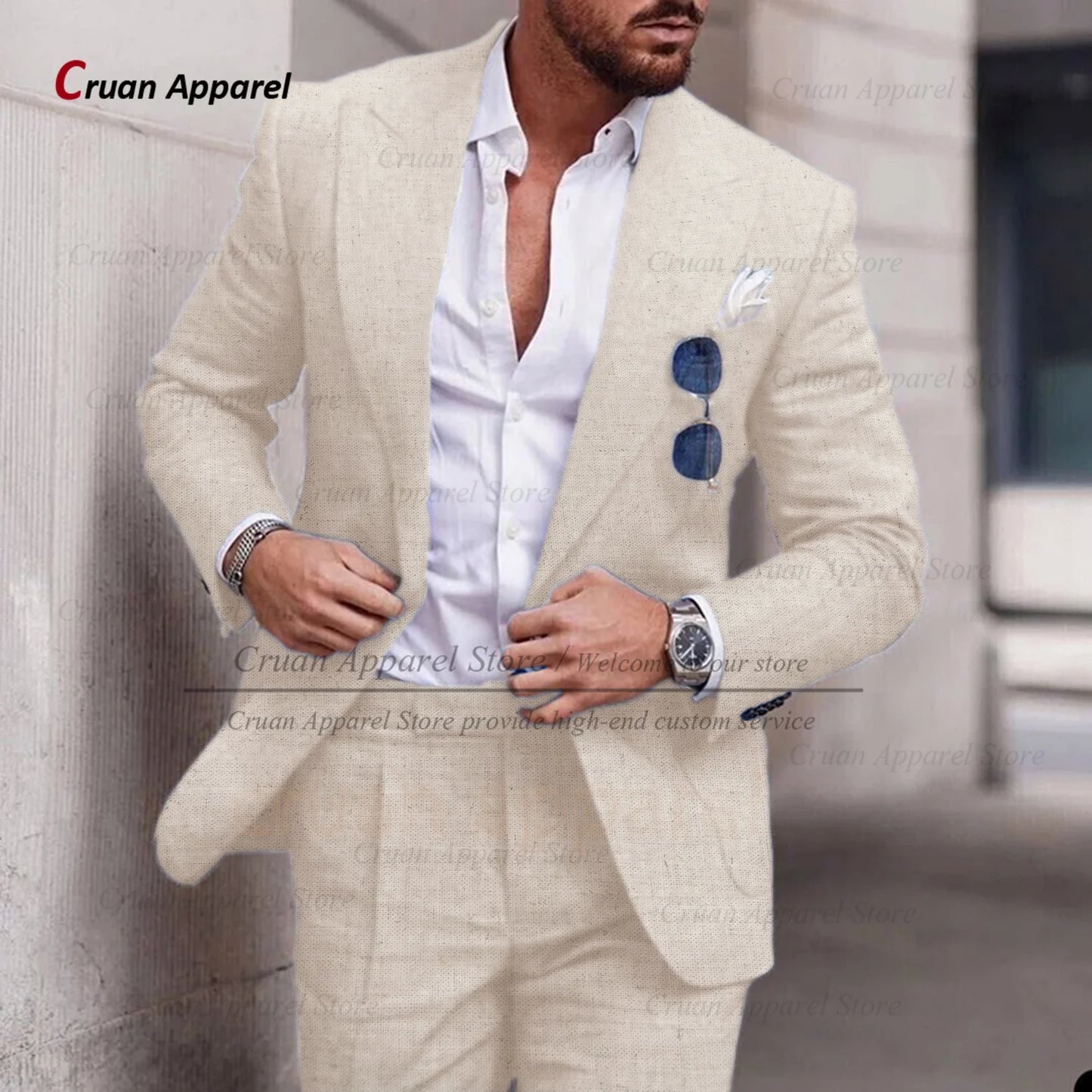 Costume Décontracté – Style Estival &amp; Confort en Lin