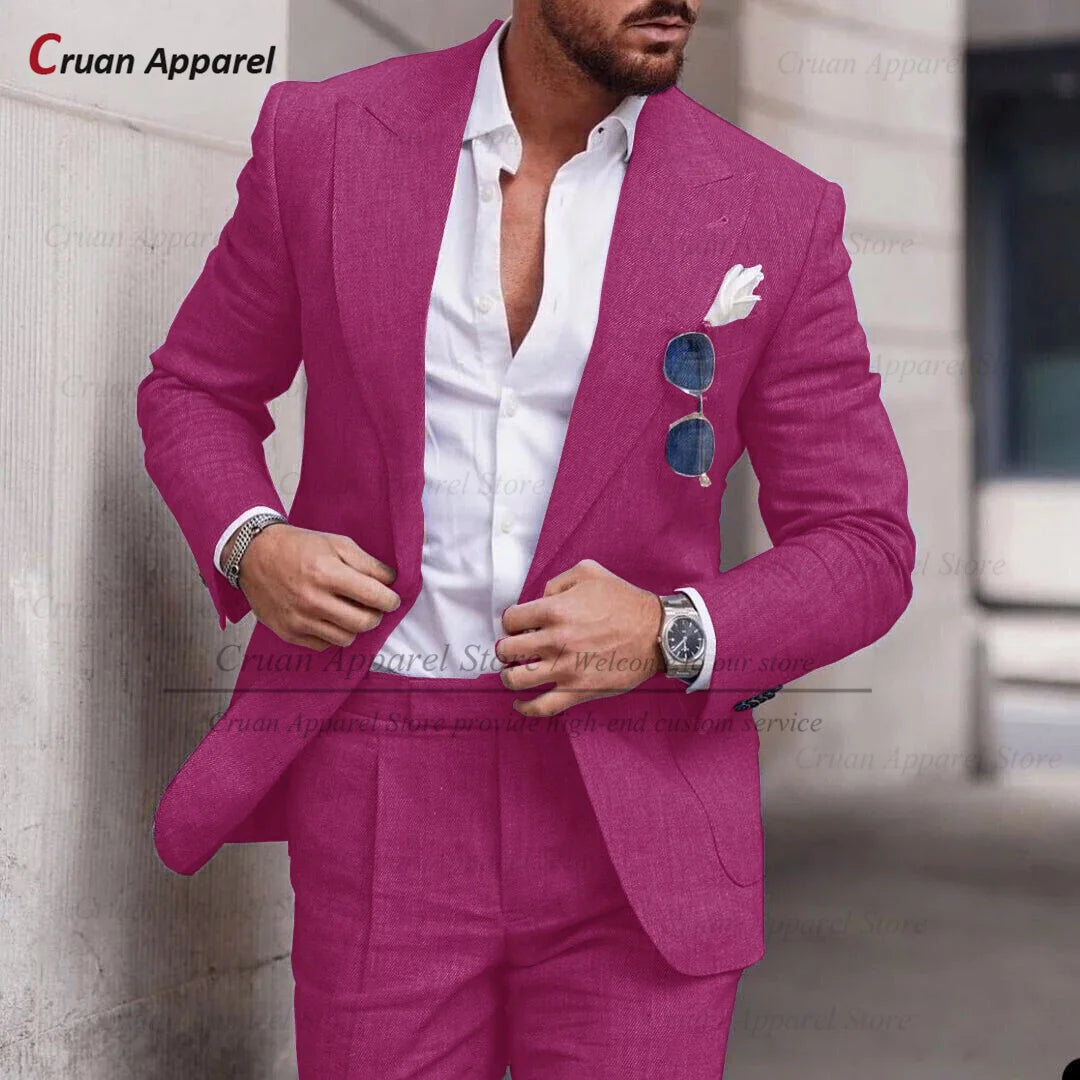 Costume Décontracté – Style Estival &amp; Confort en Lin