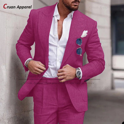 Costume Décontracté – Style Estival &amp; Confort en Lin