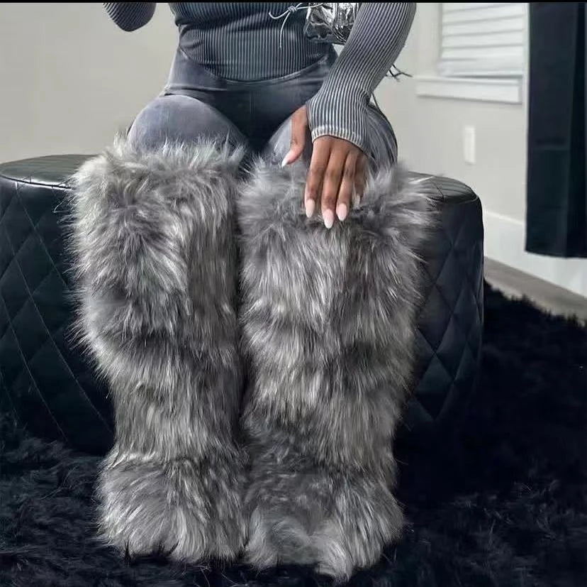 Cuissardes de Neige "Furry Punk" HSFUR – Chaleur Extrême &amp; Style Alternatif