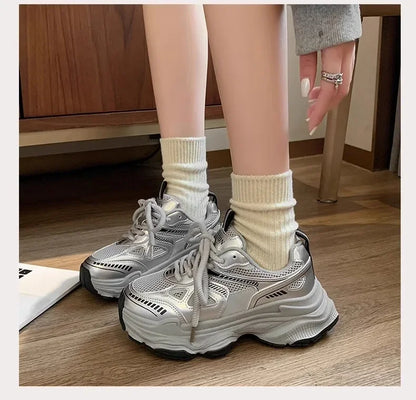 Sneakers Imperméables ROME YBQJOO 2025 – Confort Casual, Style Épuré &amp; Semelle Plat-Compensée