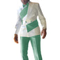 Elegant Men's Suit 2-piece Wedding Tuxedo Groom Slim Fit Suit Colorblock Jacket Pants XS-5XL For Men Blazer