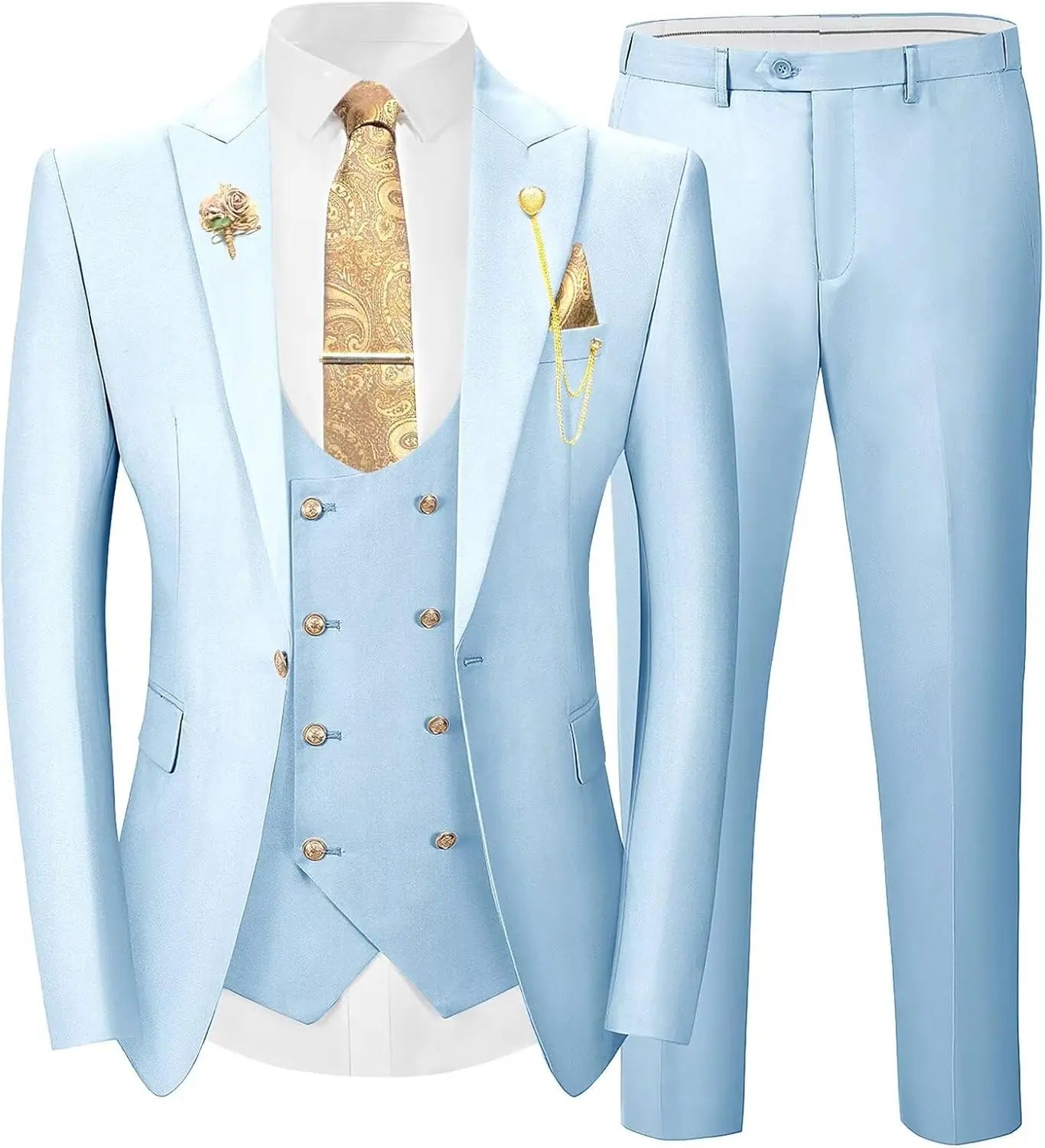Costume de Mariage "Smart Casual" WSMDA – Simple Boutonnage, Coton &amp; Polyester Premium