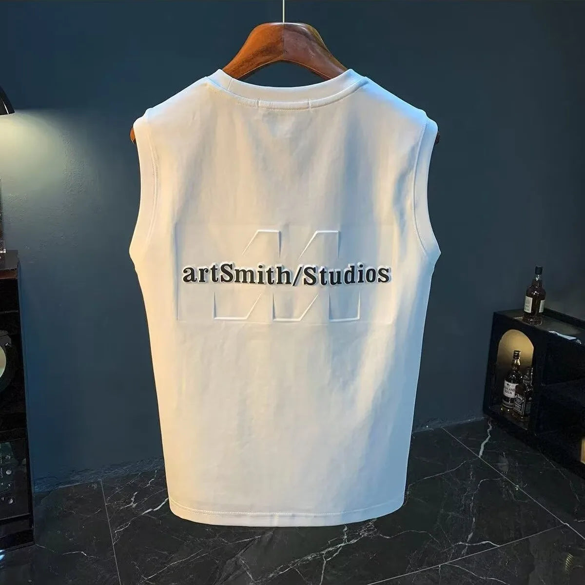 Cotton men's summer new breathable top sleeveless vest, camisole, fitness American T-shirt trend versatile and fashionable multi