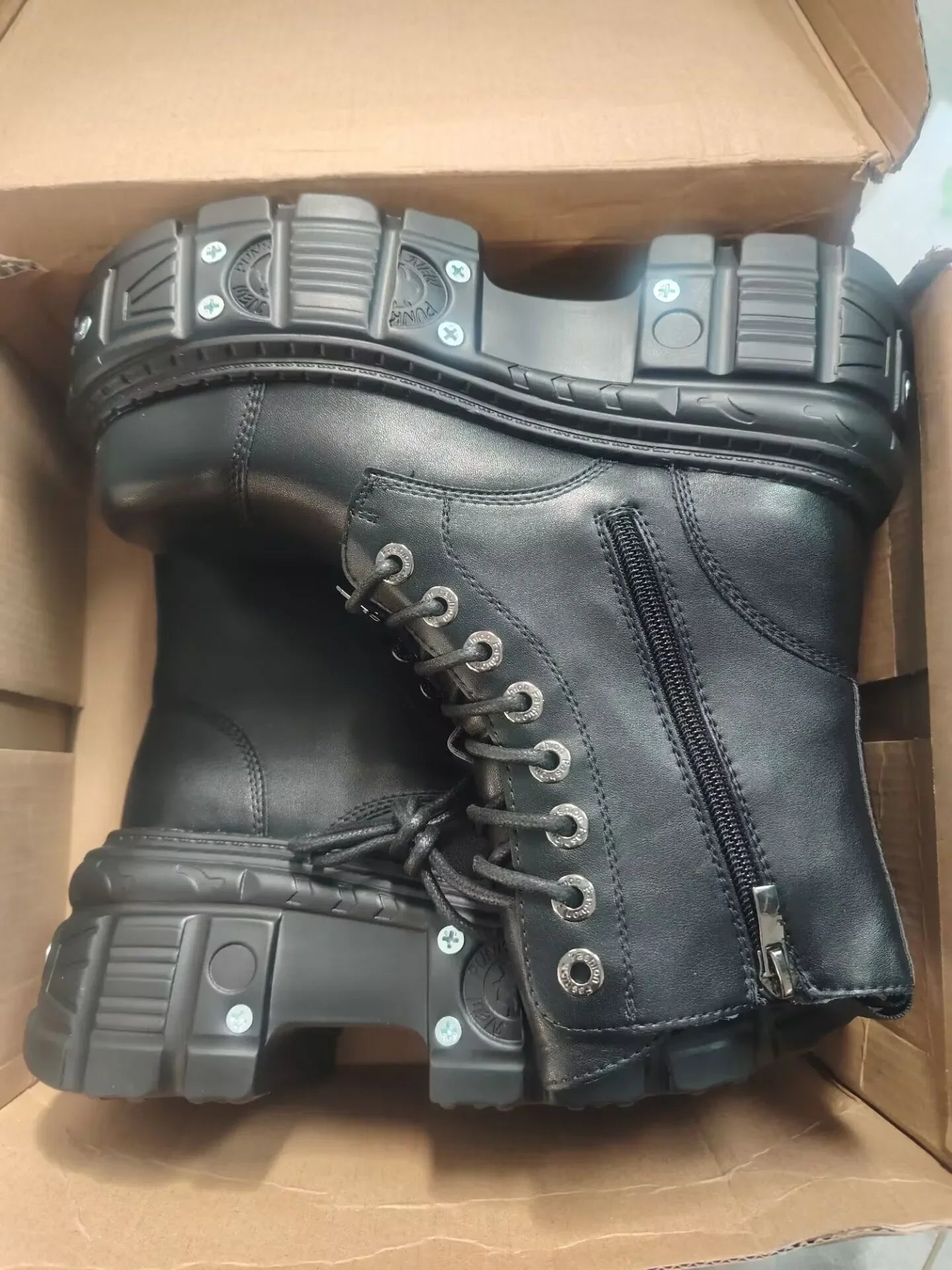 Leather Heightened 10cm Thick-soled Men's High-top British Style 2025 New Trendy Men's Boots
