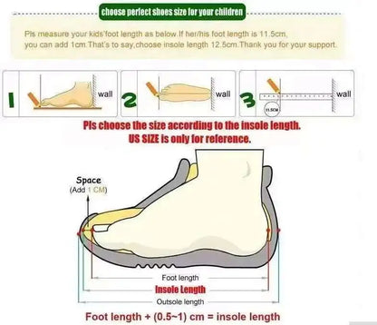 Thick-soled Children's Sports Shoes Autumn Leather Fashion Girl's Running Shoes Boys' Casual Shoes Lace-up Soft Sole Kids Shoes