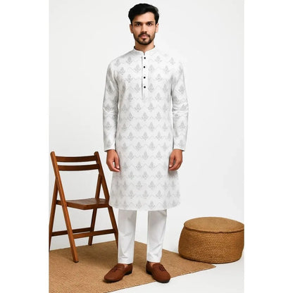 India Men Spring Shirt Tradition Kurtas Vintage Long Blouse