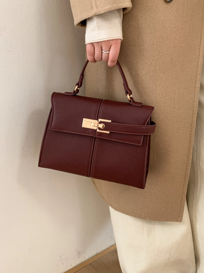Elegant Versatile Ladies Crossbody Bag Handbag  Bag Fashionable Outgoing Small Handle Bag Commuting Style Detachable Strap