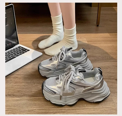 Sneakers Imperméables ROME YBQJOO 2025 – Confort Casual, Style Épuré &amp; Semelle Plat-Compensée
