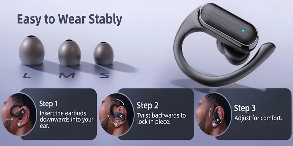 Wireless Bluetooth earphones A520 Headset HD Sound Quality Stereo Headphones Touch Light Mini High Quality Earbuds Anti-Sweat