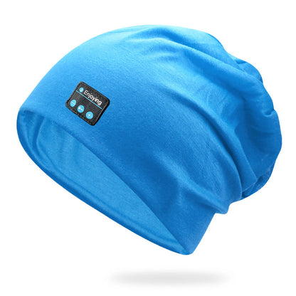 Wireless Stereo Bluetooth Headphone Summer Beanie Sleep Soft Cotton Cap Lightweight Running Earphone Headset Sports Music Hat