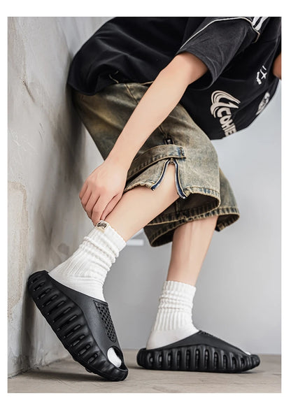 Spring Summer New Men's Massage Slippers Indoor Outdoor Sandals Beach Men Casual Shoes Comfortable Slides Male Home Slippers