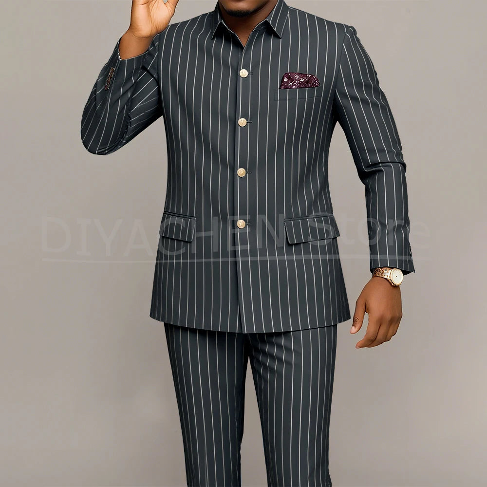 Costume Homme Slim Fit LAIDITYA – Simple Boutonnage, Style Smart Casual &amp; Sur-Mesure Artisanal