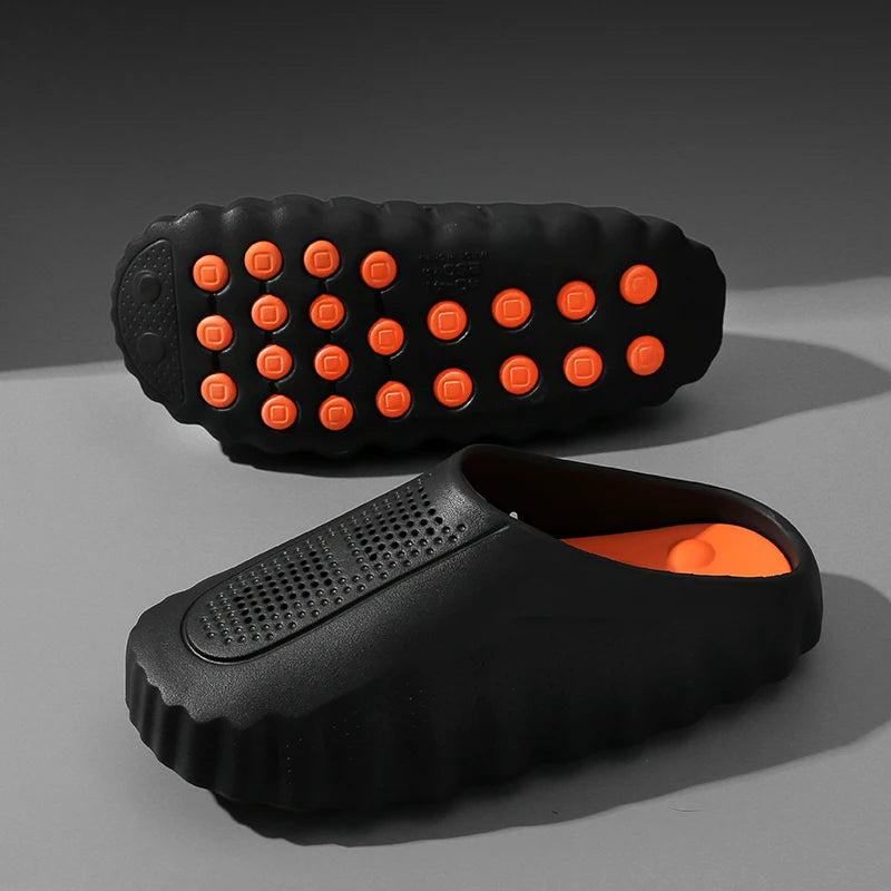 Men's Massage Slippers Indoor Outdoor Sandals Beach Comfortable Soft Slides Clogs Casual Shoes Men Women Home Summer Slippers