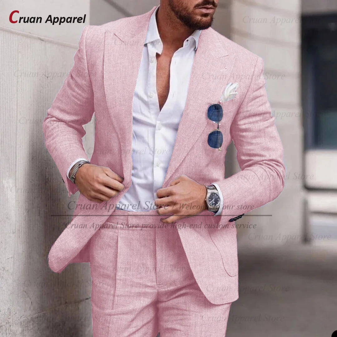 Costume Décontracté – Style Estival &amp; Confort en Lin