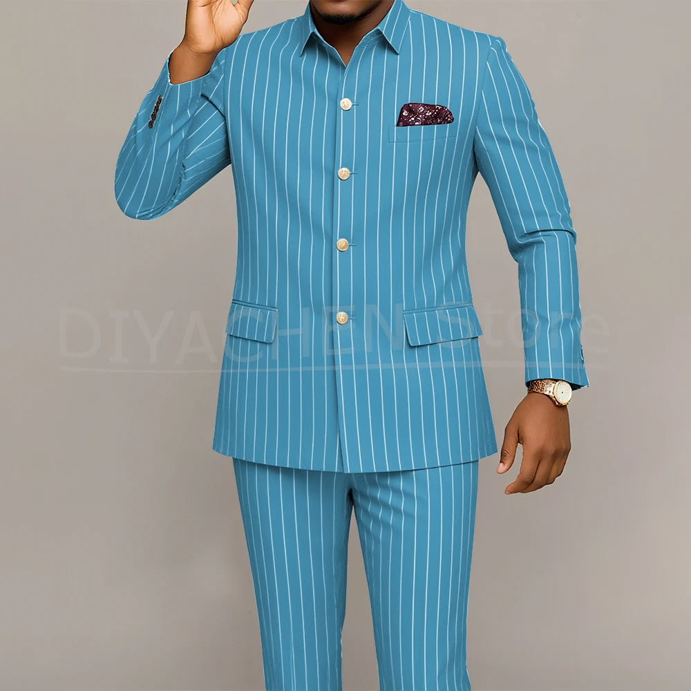 Costume Homme Slim Fit LAIDITYA – Simple Boutonnage, Style Smart Casual &amp; Sur-Mesure Artisanal