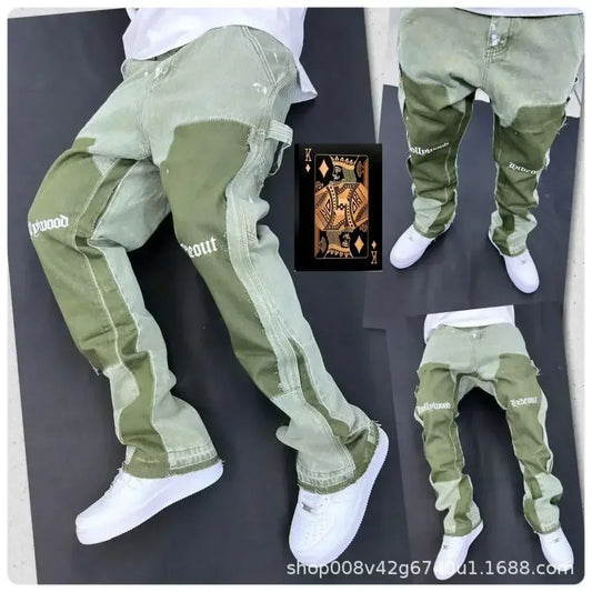 Jean Large en Denim Premium Namou Drane – Style Smart Casual, Taille Haute &amp; Coupe Fluide