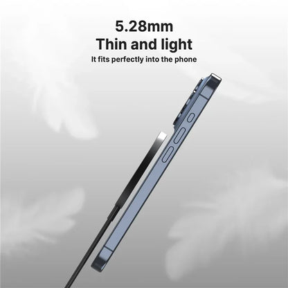Magnetic Wireless Fast Charger Dual USB Port Mini Charging Pad For iPhone 17 16 15 14 13 12 Pro Max Universal Phone Accessory
