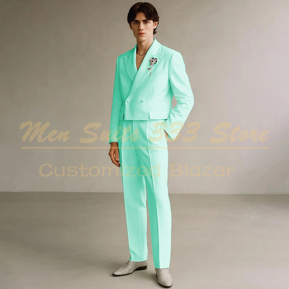 Costume Formel de Luxe KSDN – Double Boutonnage, Coupe Droite &amp; Sur-Mesure Premium