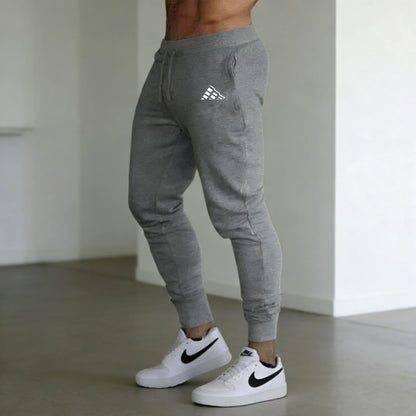 New Men's Blue Trend print Casual Sports Pants Running Workout Jogging Long Pants Gym Sport Trousers for Men Jogger Sweatpants