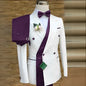 Costume de Mariage Ample Fnoexw – Style Formel, Confort Coton &amp; Braguette à Boutons
