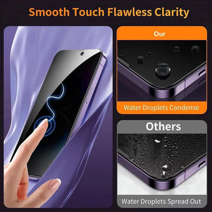 Privacy Screen Protector For iPhone 16 13 15 11 12 14 17 Pro Max Air 16e Anti-spy Glass For iPhone 13 12 Mini 7 8 16 Plus SE XR