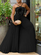 Women 3D Flower Sleeveless Pleated Strapless Wide Leg Long Jumpsuits Party Beach Fashion High Street Sexy Outfit Rompers