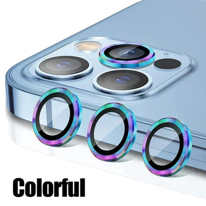 3Pcs Metal Lens Protector Glass for IPhone 16 13 12 11 14 15 Pro Max Mini Back Camera Lens Protection for IPhone 14 15 16 Plus